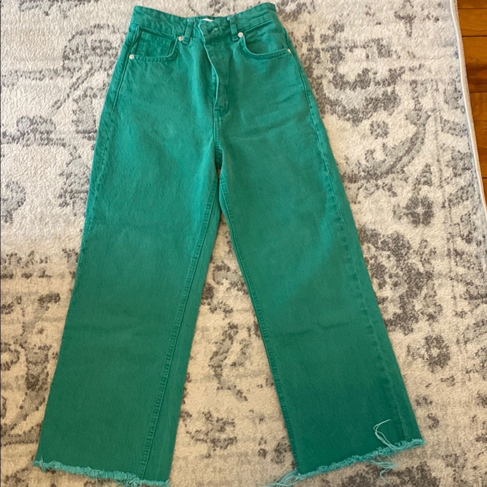Women's Green Jeans